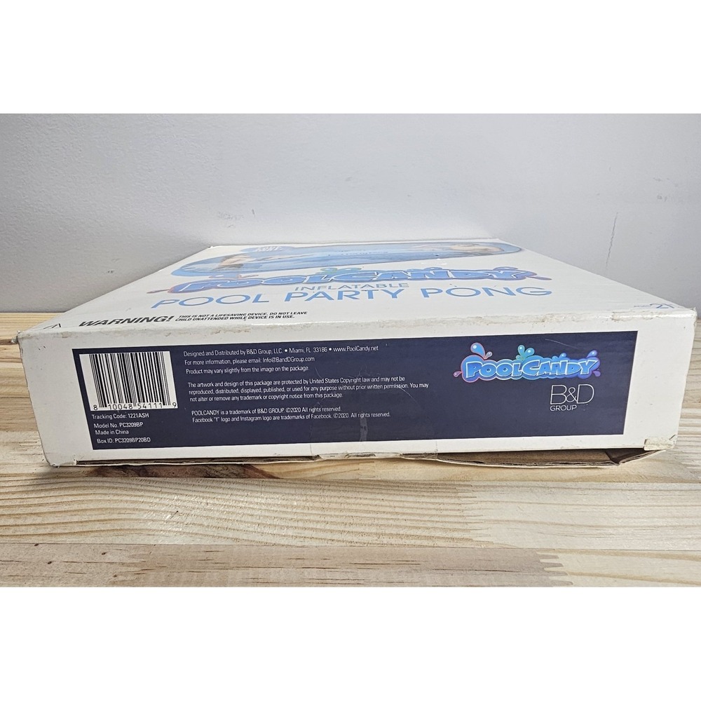 Pool Candy Inflatable Pool Party Pong Game New in Box - Picture 12 of 13